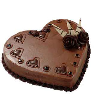 3 kg Heart Shape Chocolate Cake