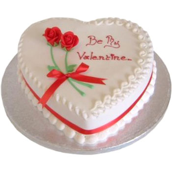 1.5 kg Heart Shape Cake delivery in Indore