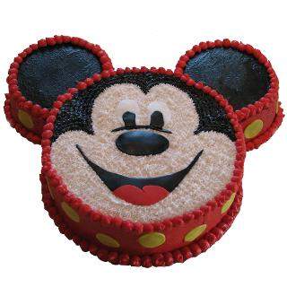 3kg Micky Mouse Face Cake delivery in Indore
